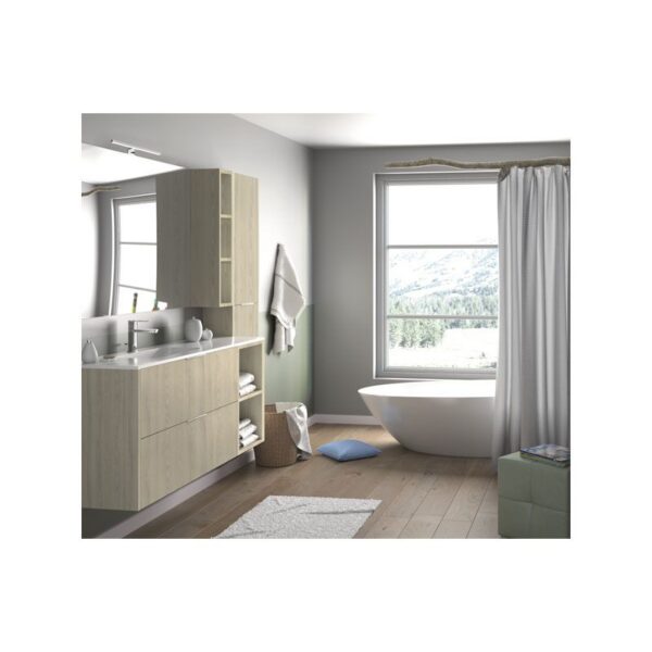 Lavabo seno desplazado Solid Surface 80 cm