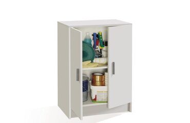 Armario multiusos pequeño blanco IBERODEPOT