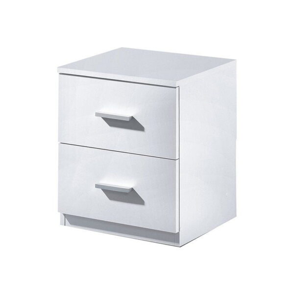 Cajonera blanca con 2 cajones Iberodepot