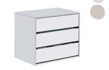 Cajonera blanca con 3 cajones IBERODEPOT
