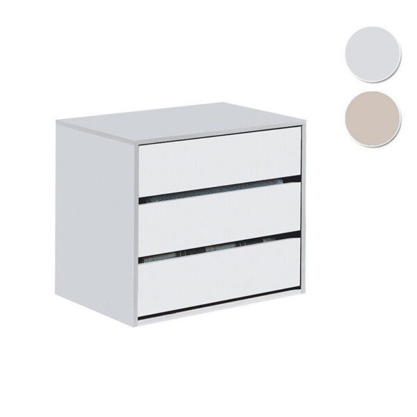 Cajonera blanca con 3 cajones Iberodepot