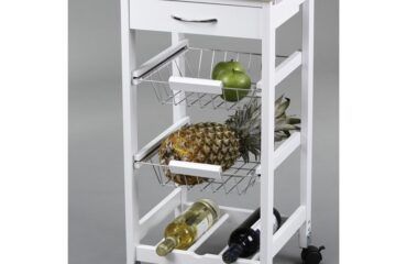 Carro de cocina cestas y botellero Iberodepot