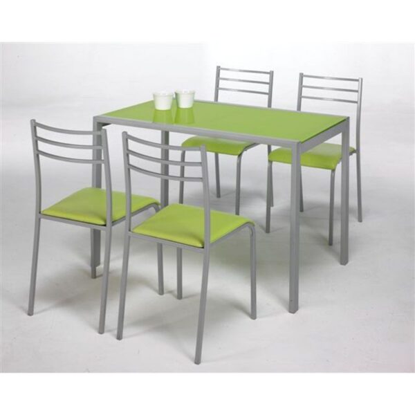 Conjunto mesa de cocina y 4 sillas Adelia IBERODEPOT