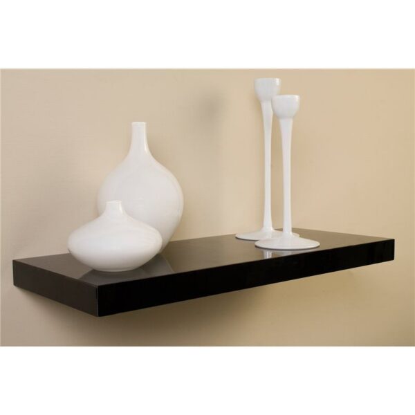 Estante 60x25 Negro brillo Iberodepot