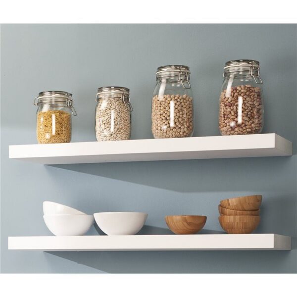 Estante 120x25 Blanco lacado Iberodepot