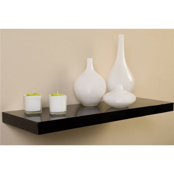 Estante 80x25 Negro brillo Iberodepot