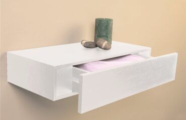 Estante con cajón 48 x 25 Blanco IBERODEPOT
