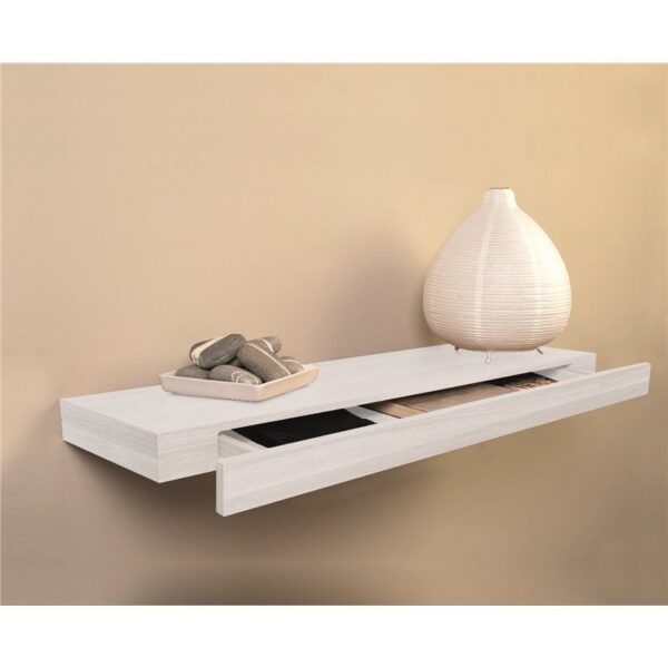 Estante con cajón 80 x 25 Blanco Iberodepot