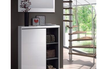 Mueble de recibidor zapatero con espejo IBERODEPOT