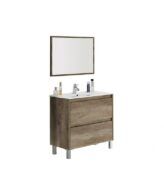 Mueble lavabo con espejo kit IBERODEPOT