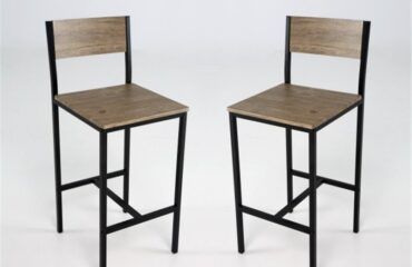 Set  2 taburetes altos IBERODEPOT