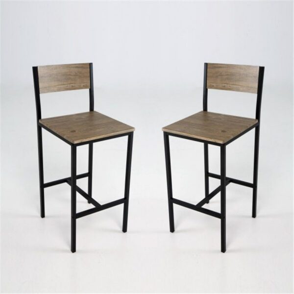Set  2 taburetes altos IBERODEPOT