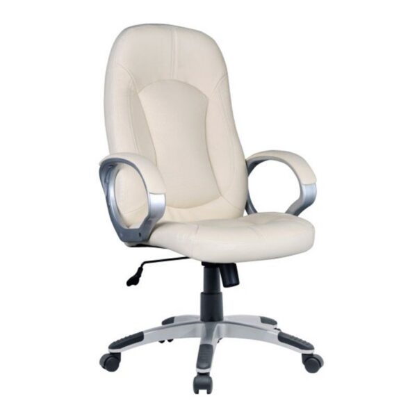 Silla de despacho polipiel beige IBERODEPOT