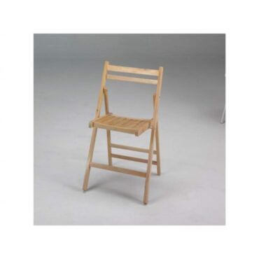 Silla plegable de madera IBERODEPOT
