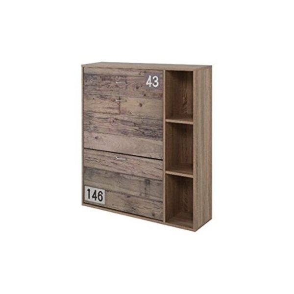 Zapatero 2 puertas con estantería Iberodepot