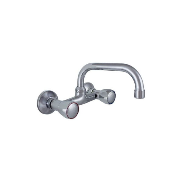 Grifo fregadero caño corto giratorio