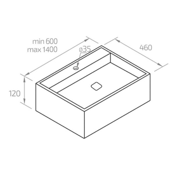 Lavabo Iraya Piedra Natural Compacta