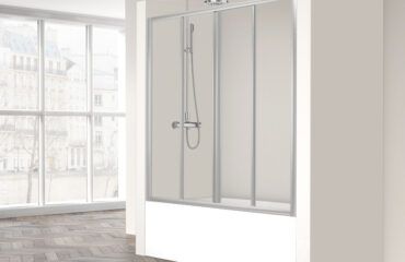 Mampara de Bañera Frontal Corredera Cristal Aday Profiltek