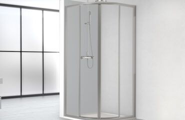 Mampara de Ducha Curva Corredera Cristal Cumus-CU Profiltek