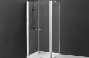 Mampara de Ducha Doble Abatible + Fijo lateral Hada Profiltek