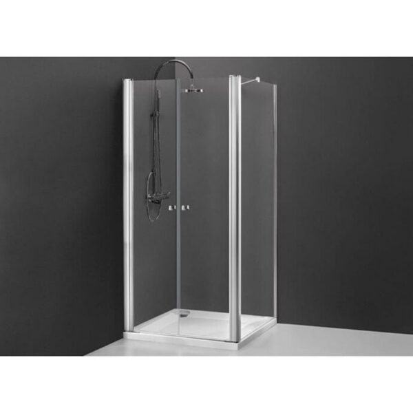 Mampara de Ducha Doble Abatible + Fijo lateral Hada Profiltek