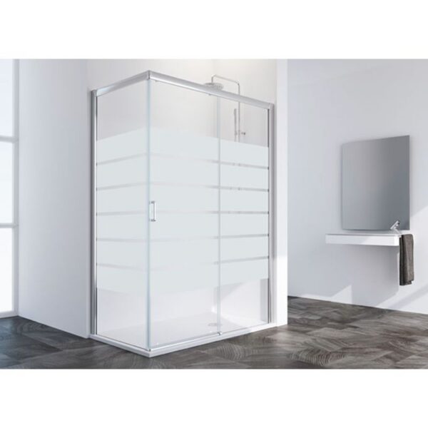 Mampara de Ducha Frontal Corredera SUM-310 + LDF-SUM Profiltek