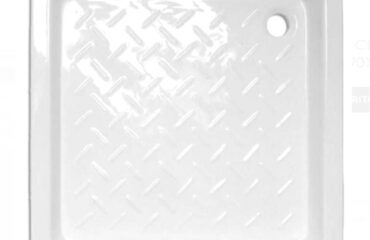 Plato de ducha Cerámico cuadrado con relieve 70x70 TEGLER
