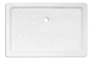 Plato de ducha Cerámico rectangular con relieve 120x70
