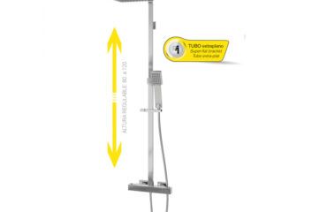 Columna de ducha Termostático Cuadrado TEGLER