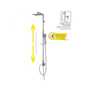 Columna de ducha Cuadrado grifería universal TEGLER