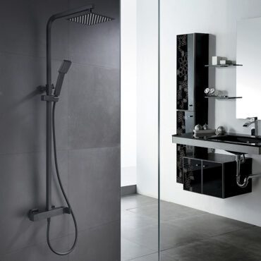 Sistema de ducha Fiyi Negro Imex