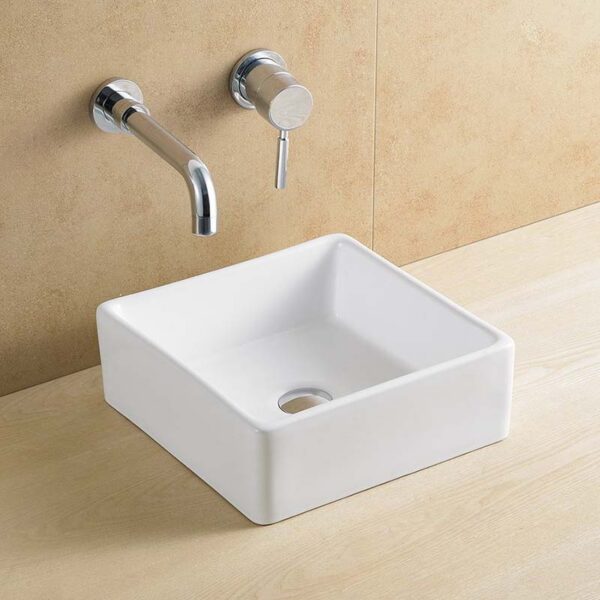 Lavabo bol porcelanasobre encimera 38x38x13 cm Elegance GME