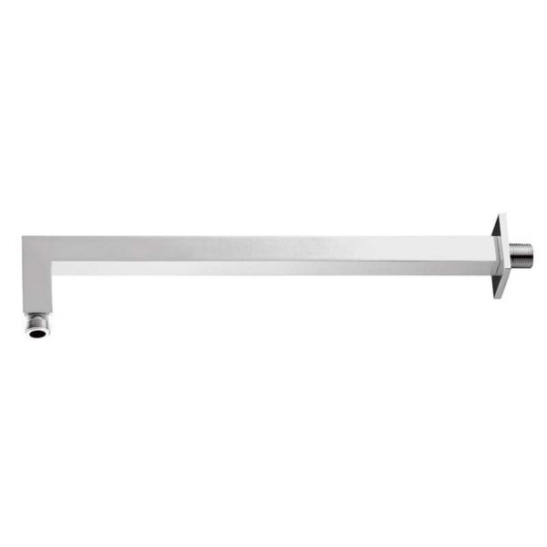 Brazo de ducha cuadrado a pared 40x2,5x2,5 cm GME