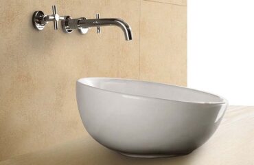 Lavabo bol asimétrico sobre encimera 42x42x23 cm GME