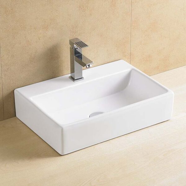Lavabo sobre encimera o mural 51x36x12 cm fondo reducido GME