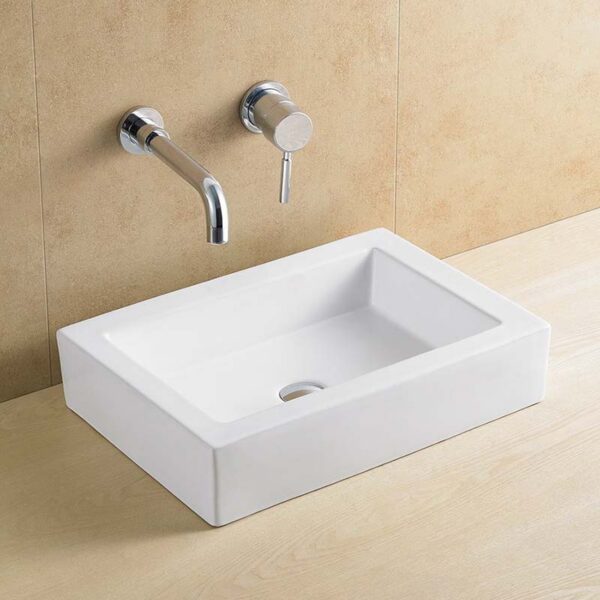 Lavabo sobre encimera 56x41x13 cm fondo reducido GME