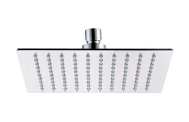 Rociador Ducha acero cuadrado INOX pulido brillo 25x25 cm de GME