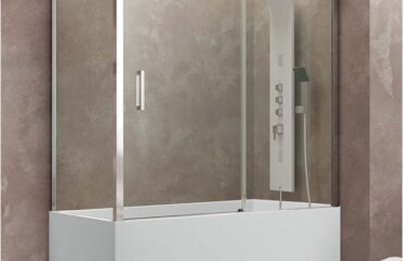 Mampara de bañera angular corredera de cristal Aktual GME