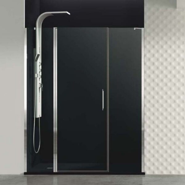 Mampara de ducha frontal serie Open fijo + puerta abatible + fijo COMBI F GME