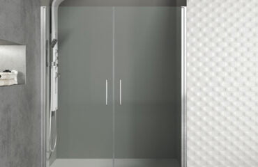 Mampara de ducha frontal serie Open 2 puertas abatibles COMBI I GME