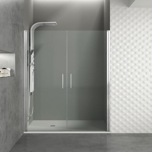 Mampara de ducha frontal serie Open 2 puertas abatibles COMBI I GME