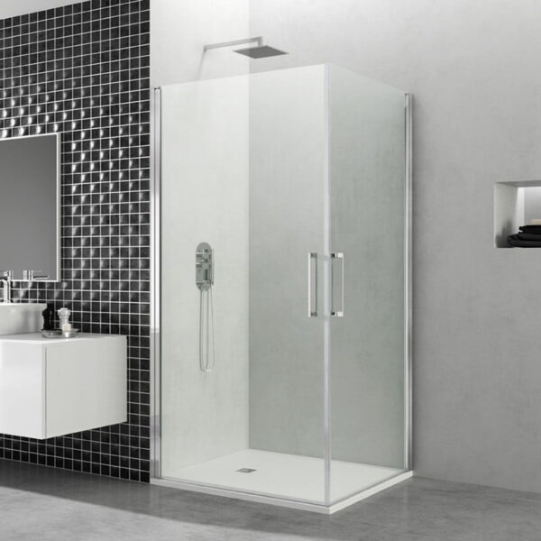 Mampara de ducha angular serie Open 2 puertas abatibles COMBI K GME