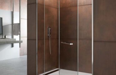 Mampara de ducha frontal abatible giratoria Giro 360º COMBI B GME