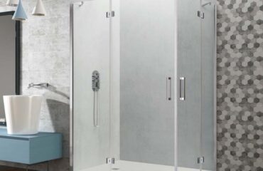 Mampara de ducha angular serie Glass 2 puertas abatibles + 2 fijos COMBI H GME