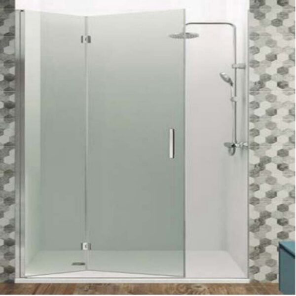 Mampara de ducha angular serie Glass plegable 2 puertas plegables COMBI 1 GME