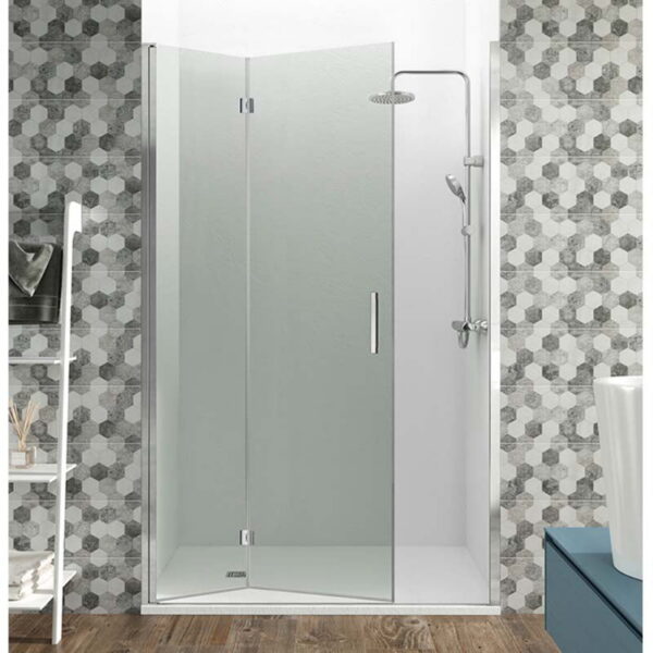 Mampara de ducha plegable frontal serie Glass 2 puertas plegables COMBI 2 GME