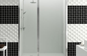 Mampara de ducha frontal abatible con fijo Open COMBI D GME