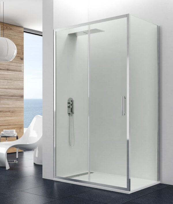 Mampara de ducha angular corredera con fijo lateral Prestige Titan GME