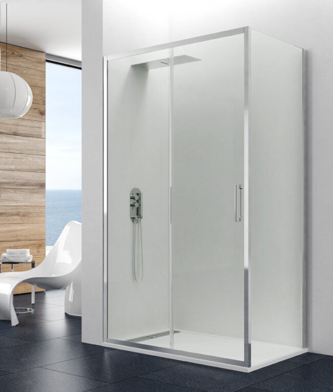 Mampara de ducha angular corredera con fijo lateral Prestige Titan GME