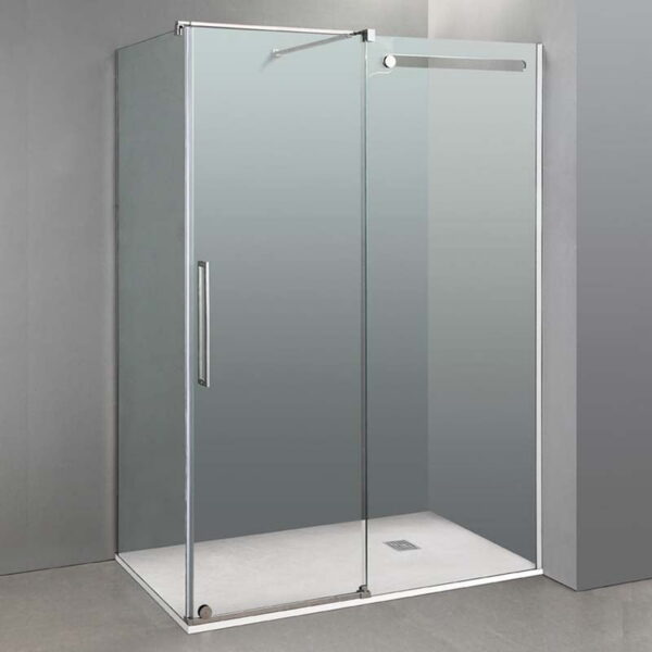 Mampara de ducha angular con lateral fijo VETRUM - GME